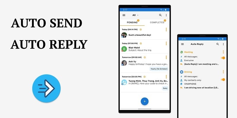 Auto Text: Automatic Message 스크린샷 1