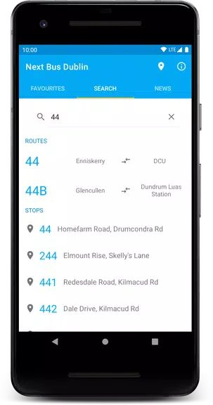 Next Bus Dublin Screenshot 2