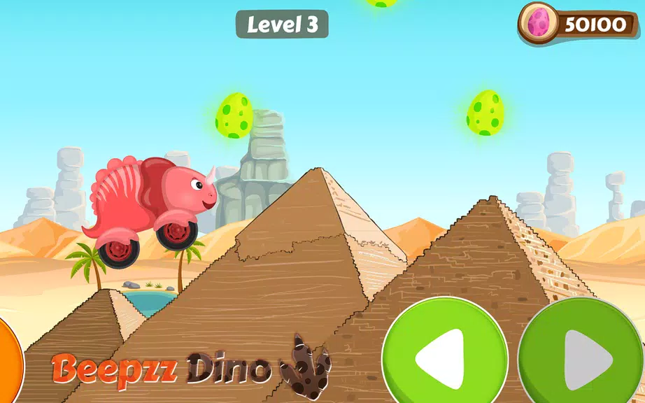 Car games for kids - Dino game スクリーンショット 2