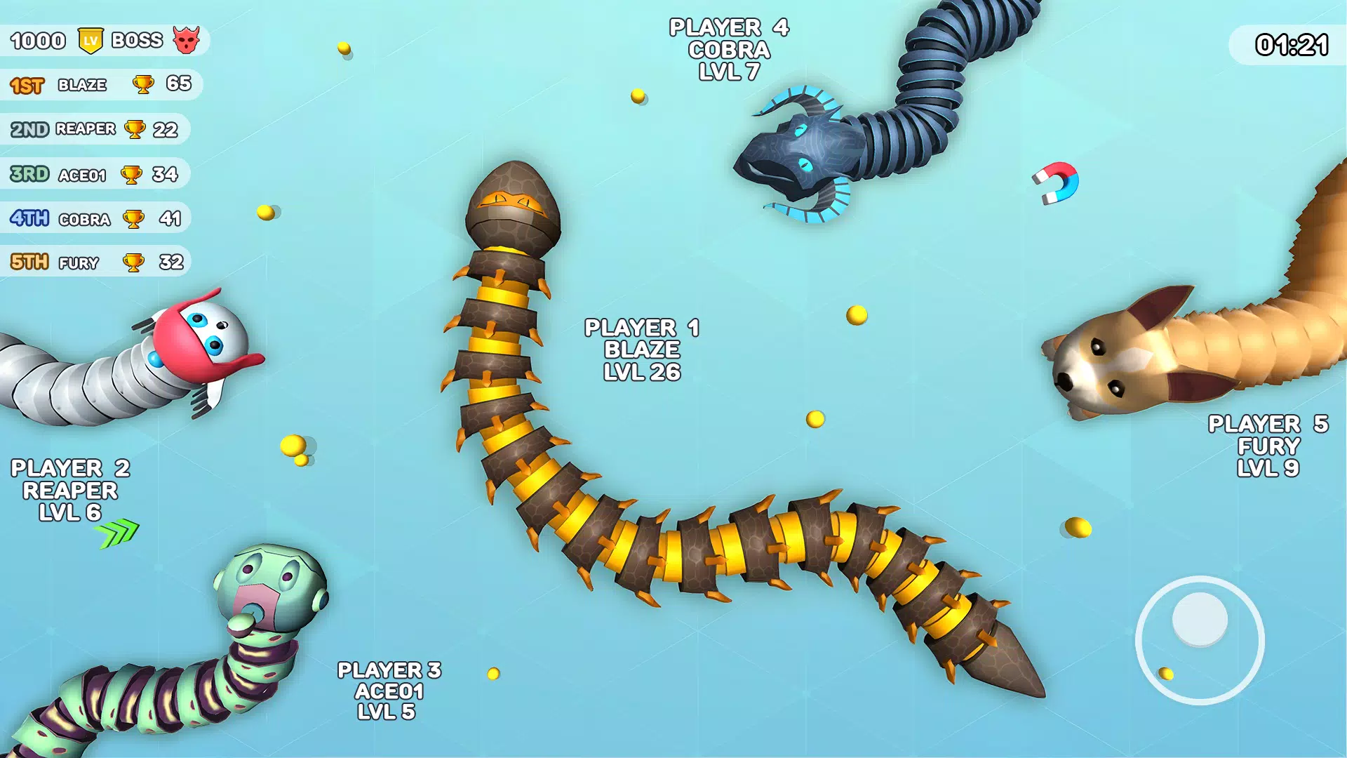 Worms Clash - Snake Games应用截图第2张