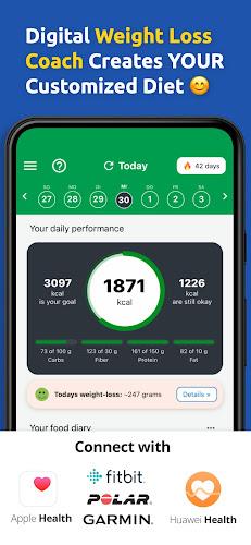 Low Carb Tracker & Recipes App Captura de tela 2