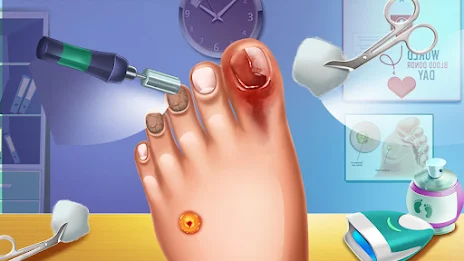 Foot Doctor ASMR Offline Games Captura de tela 4