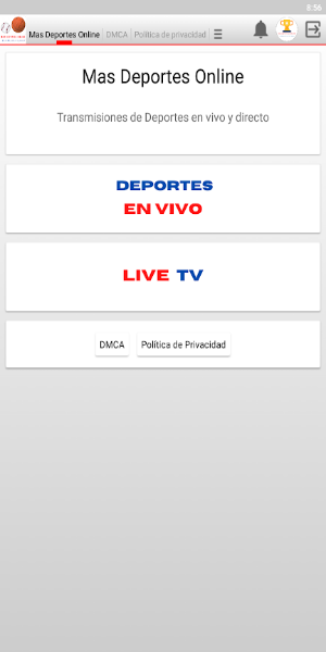 Mas Deportes Online Скриншот 2
