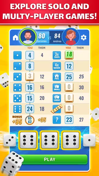 Yatzy: Dice Game Online स्क्रीनशॉट 2