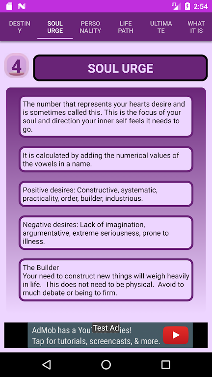 Pythagorean Numerology Calculator Screenshot 4
