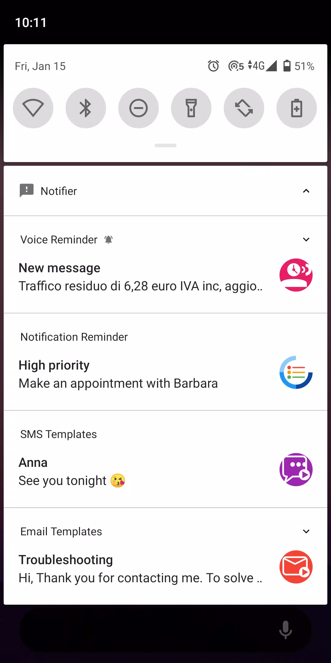 Fake Notifications Captura de tela 3