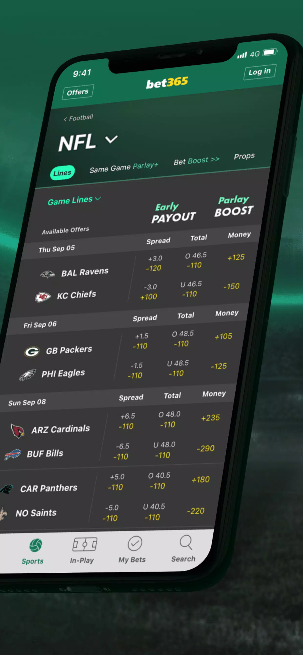 bet365 Sportsbook Screenshot 2