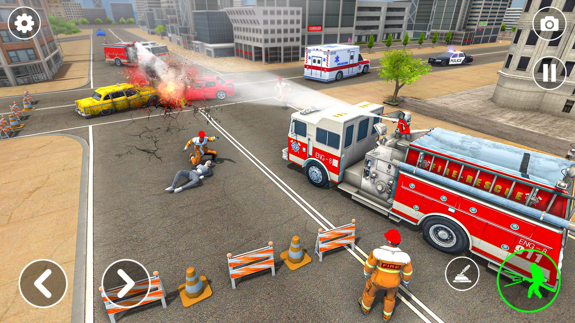 Fire Truck Rescue: Truck Games Capture d'écran 2