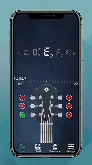 Guitar Tuner, Acoustic & Bass स्क्रीनशॉट 1