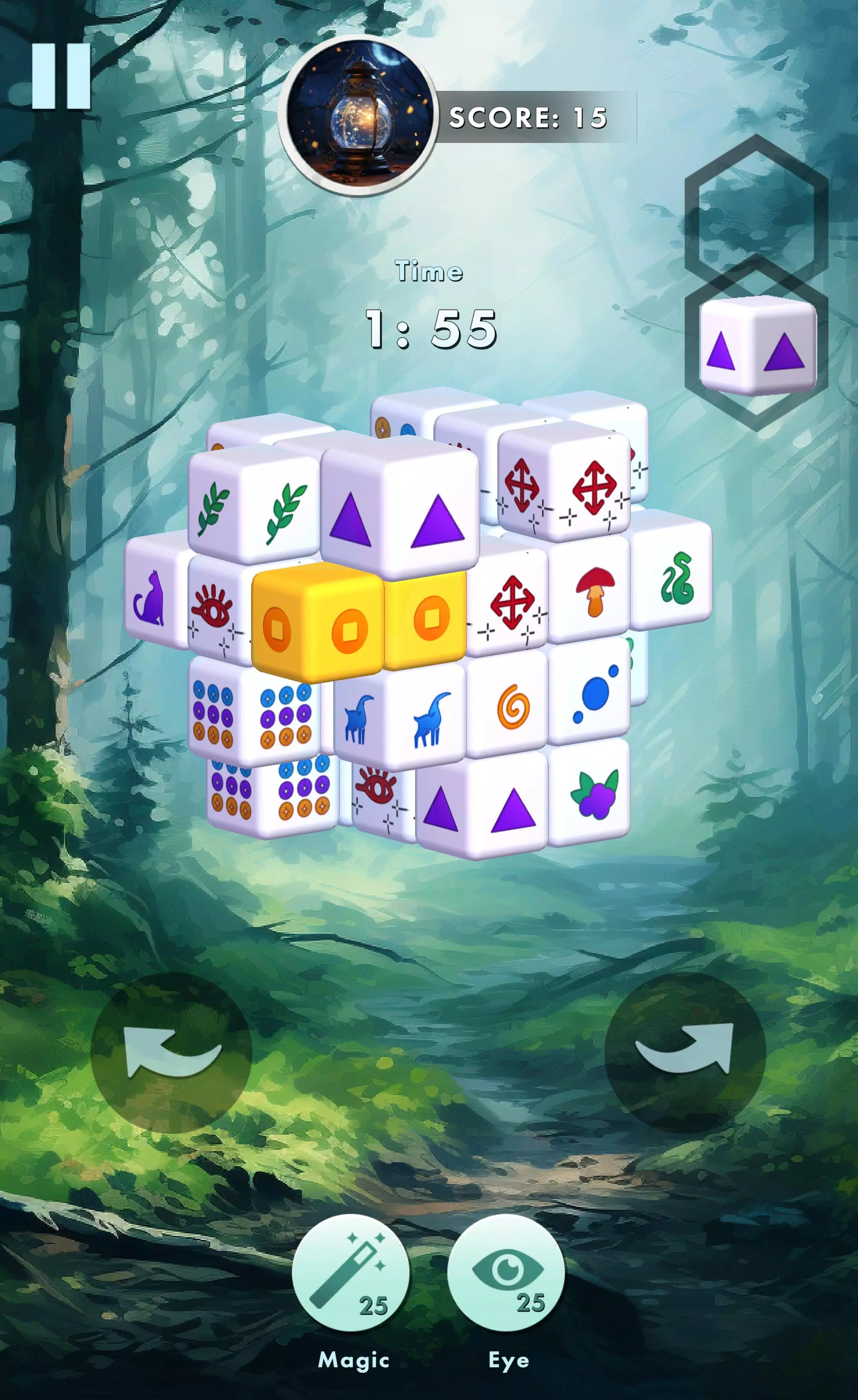 Mystic Mahjong tile match Screenshot 1