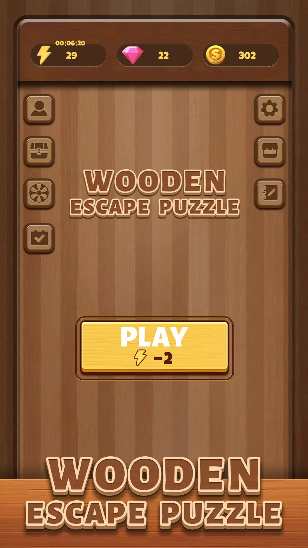 Wooden Escape Puzzle Captura de pantalla 2