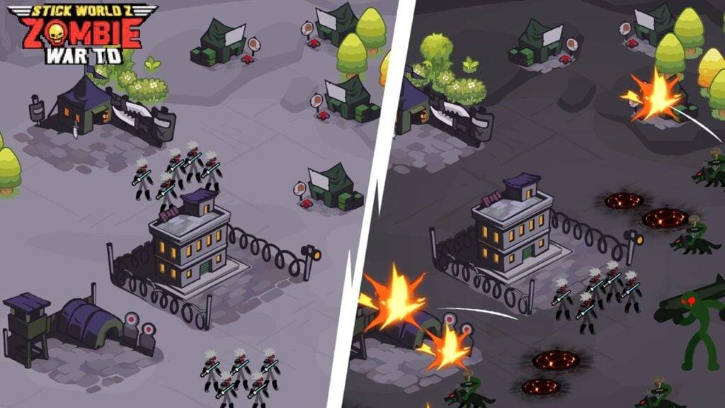 Zombie TD Battle: 'Stick World Z' startet auf Android