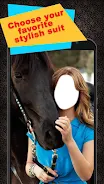 Horse With Girl Photo Suit Скриншот 2