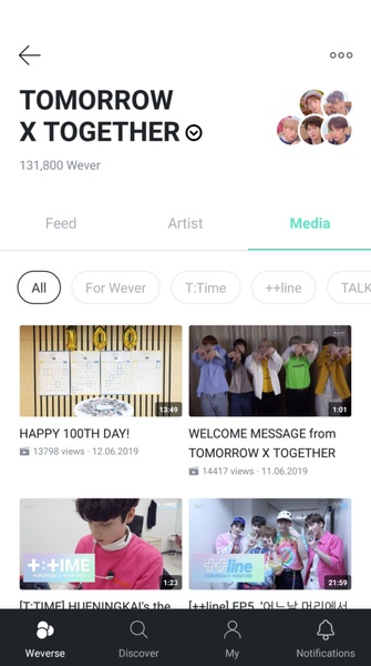 Weverse Captura de pantalla 4