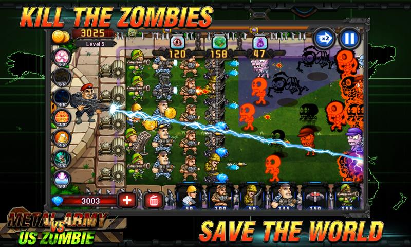 Army vs Zombies :Tower Defense 스크린샷 3