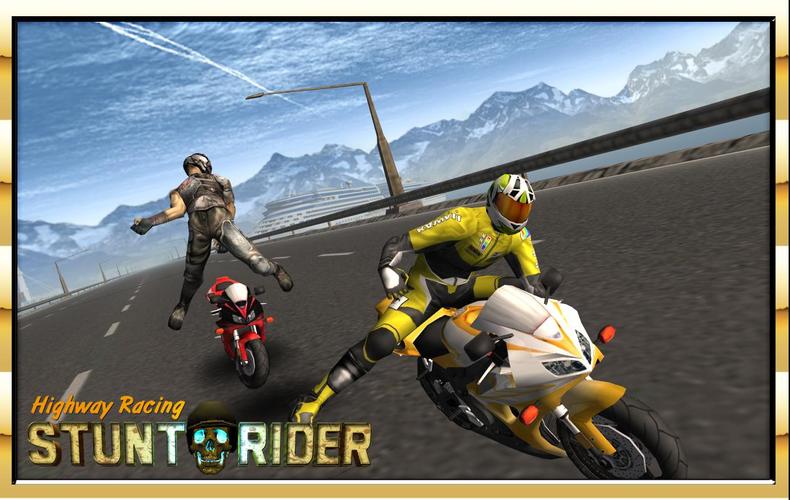 Highway Bike Attack Race Game स्क्रीनशॉट 4