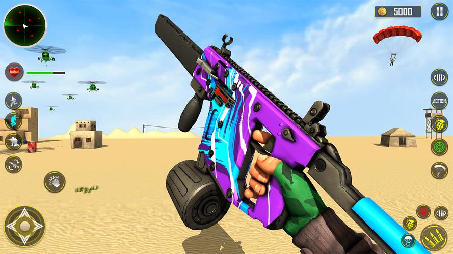 FPS Shooting game 3d gun game 스크린샷 1