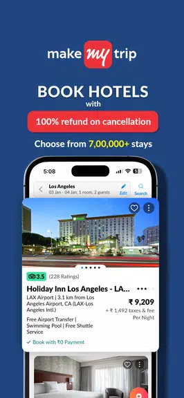 MakeMyTrip Hotels, Flight, Bus Capture d'écran 4