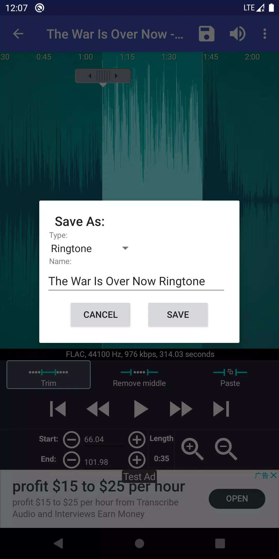 Ringtone Maker:Créer sonneries Capture d'écran 4