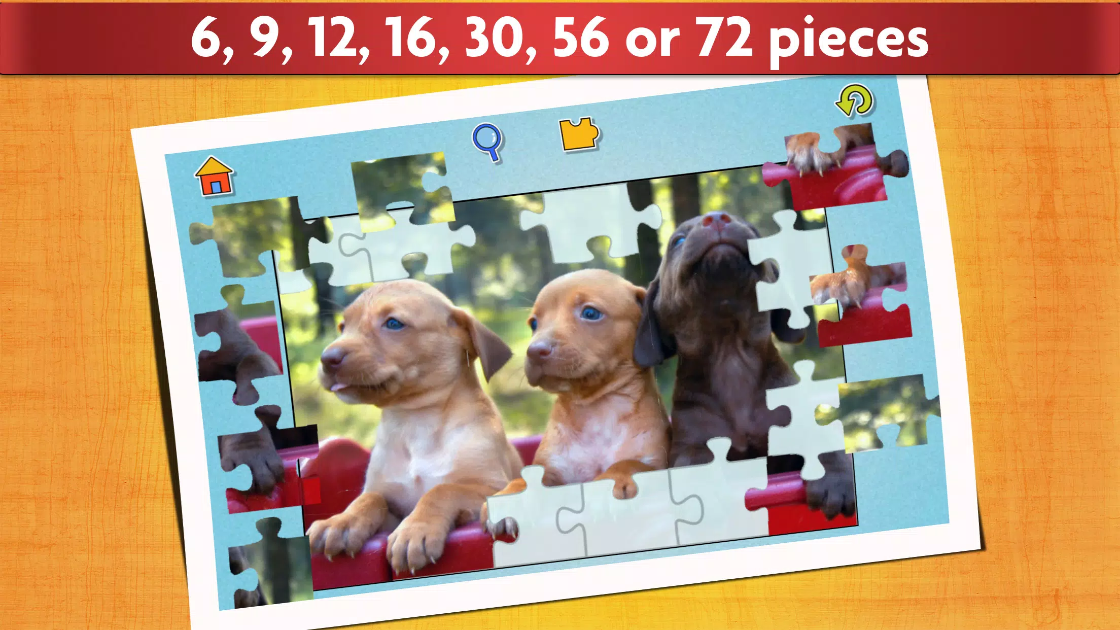 Puzzlespiel mit Hunde Kinder Screenshot 3