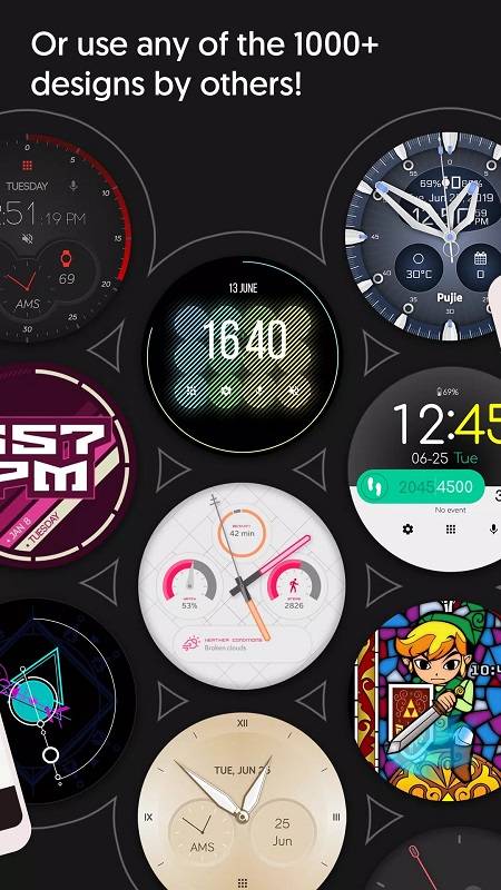 Watch Faces - Pujie - Premium 스크린샷 2