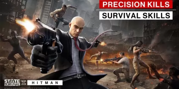 Überlebensteams des Bundesstaates mit Agent 47 für Hitman Stealth Action