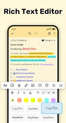 Easy Notes - Note Taking Apps Captura de tela 2