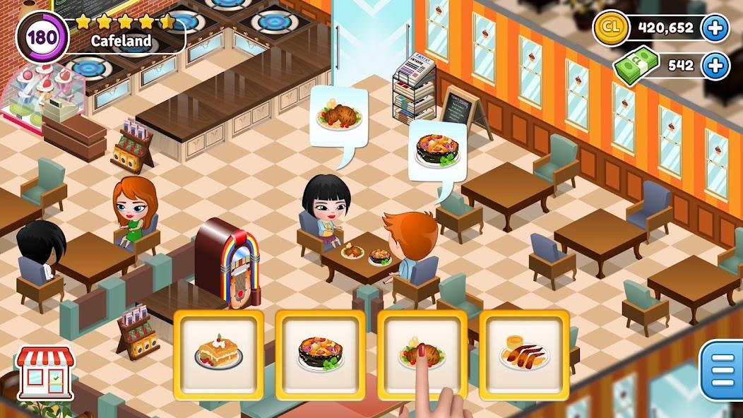 Cafeland - Restaurant Cooking Mod 스크린샷 1