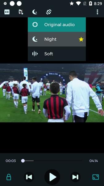Night Video Player - voice amp Capture d'écran 3
