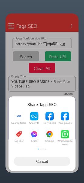 Tags SEO - Video Finder スクリーンショット 2