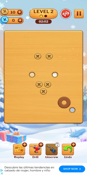 Wood Nuts Game: Quebra-Cabeça de Desparafusar