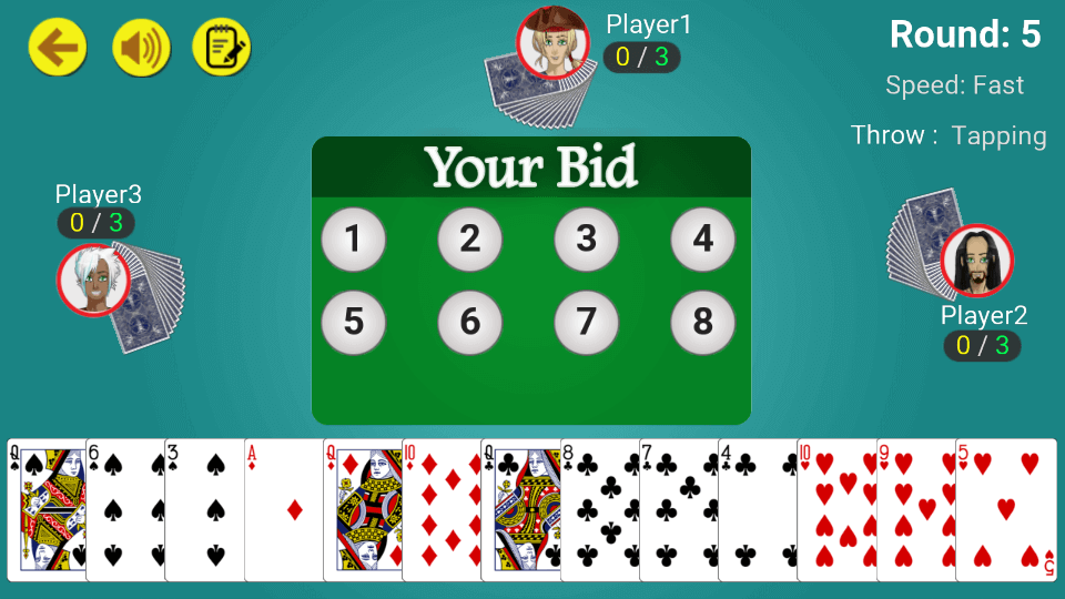 Call break : Offline Card Game Capture d'écran 2