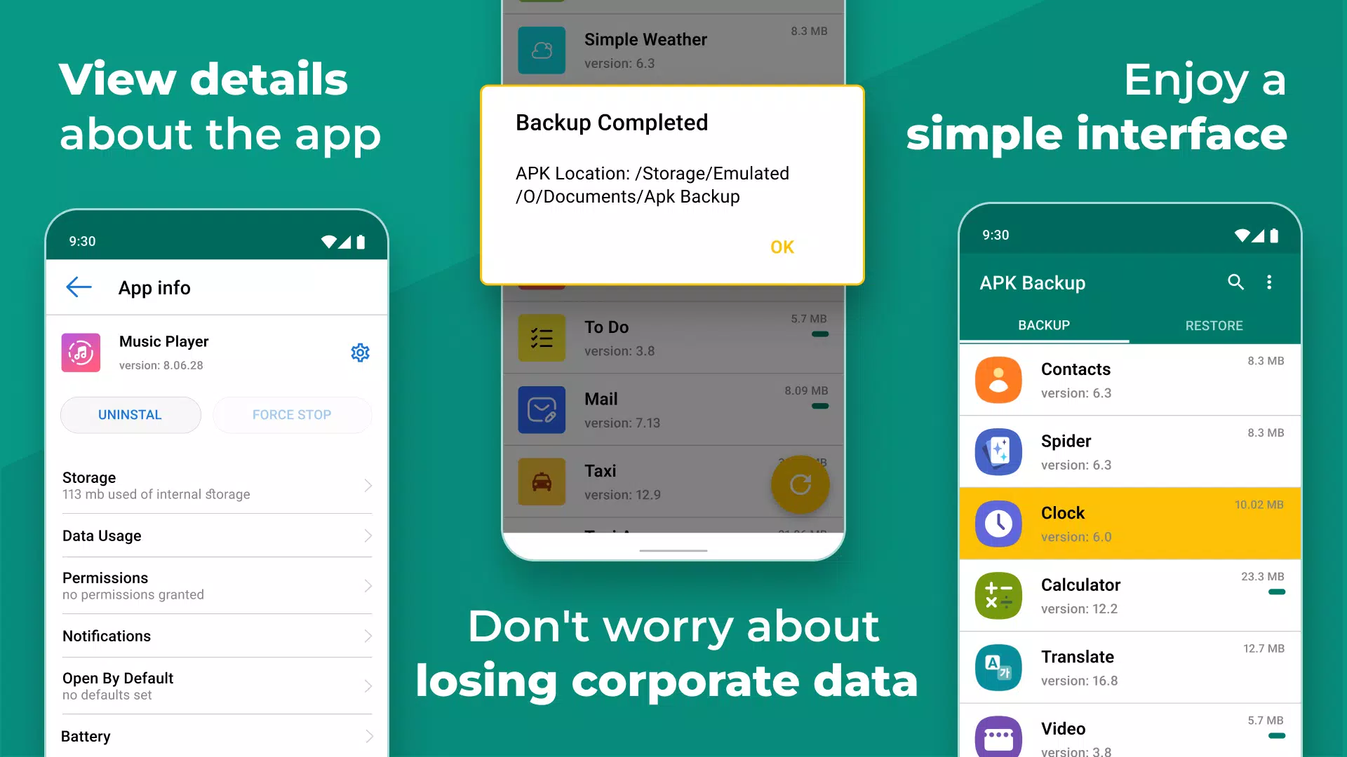 APK Backup Capture d'écran 3
