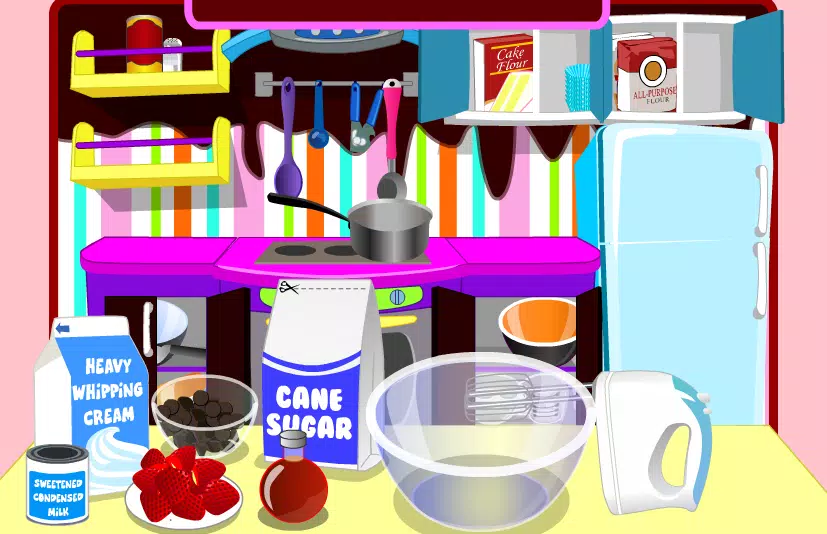 game cooking chocolate cream Captura de pantalla 3