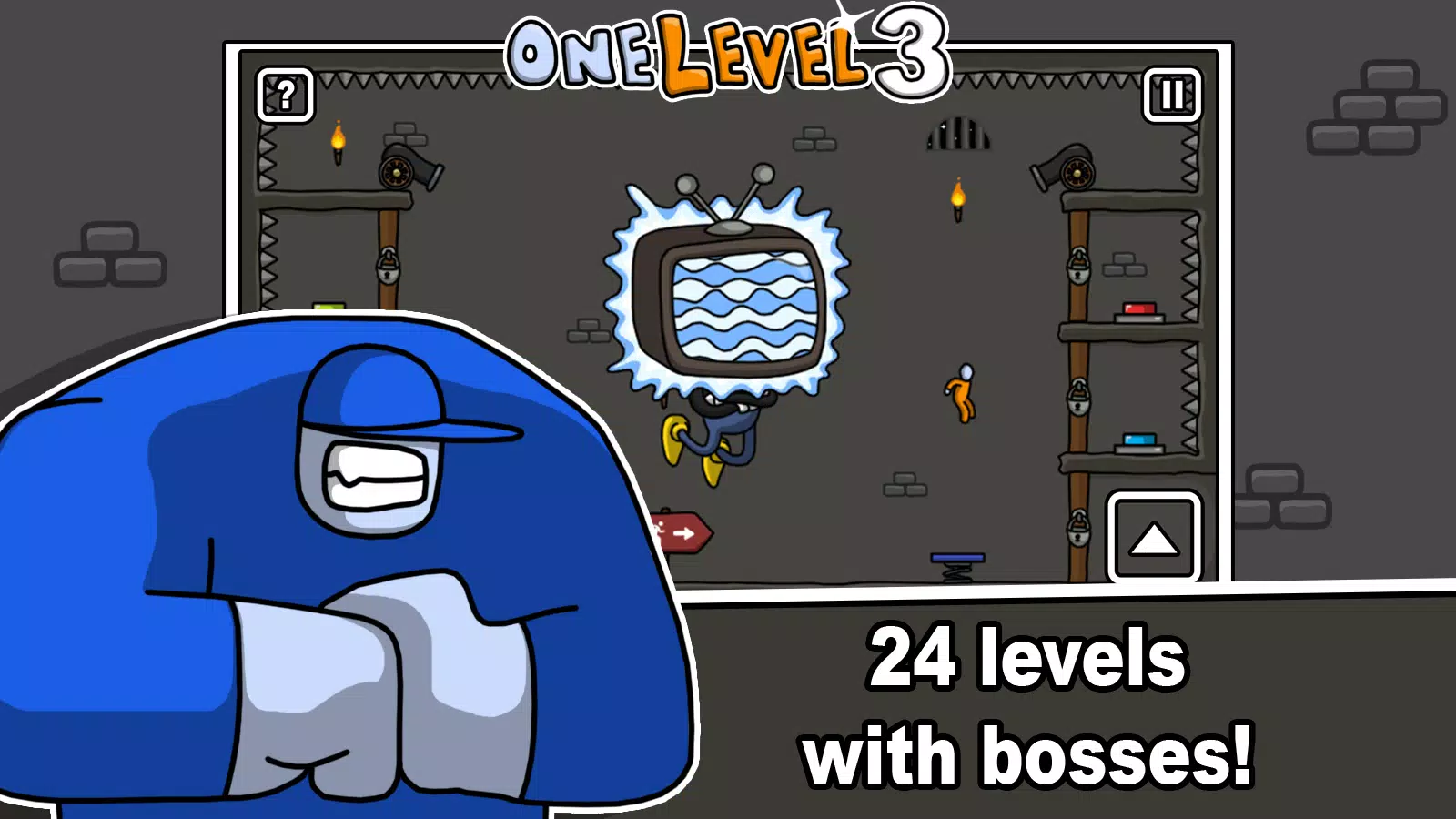 One Level 3 Stickman Jailbreak 스크린샷 3