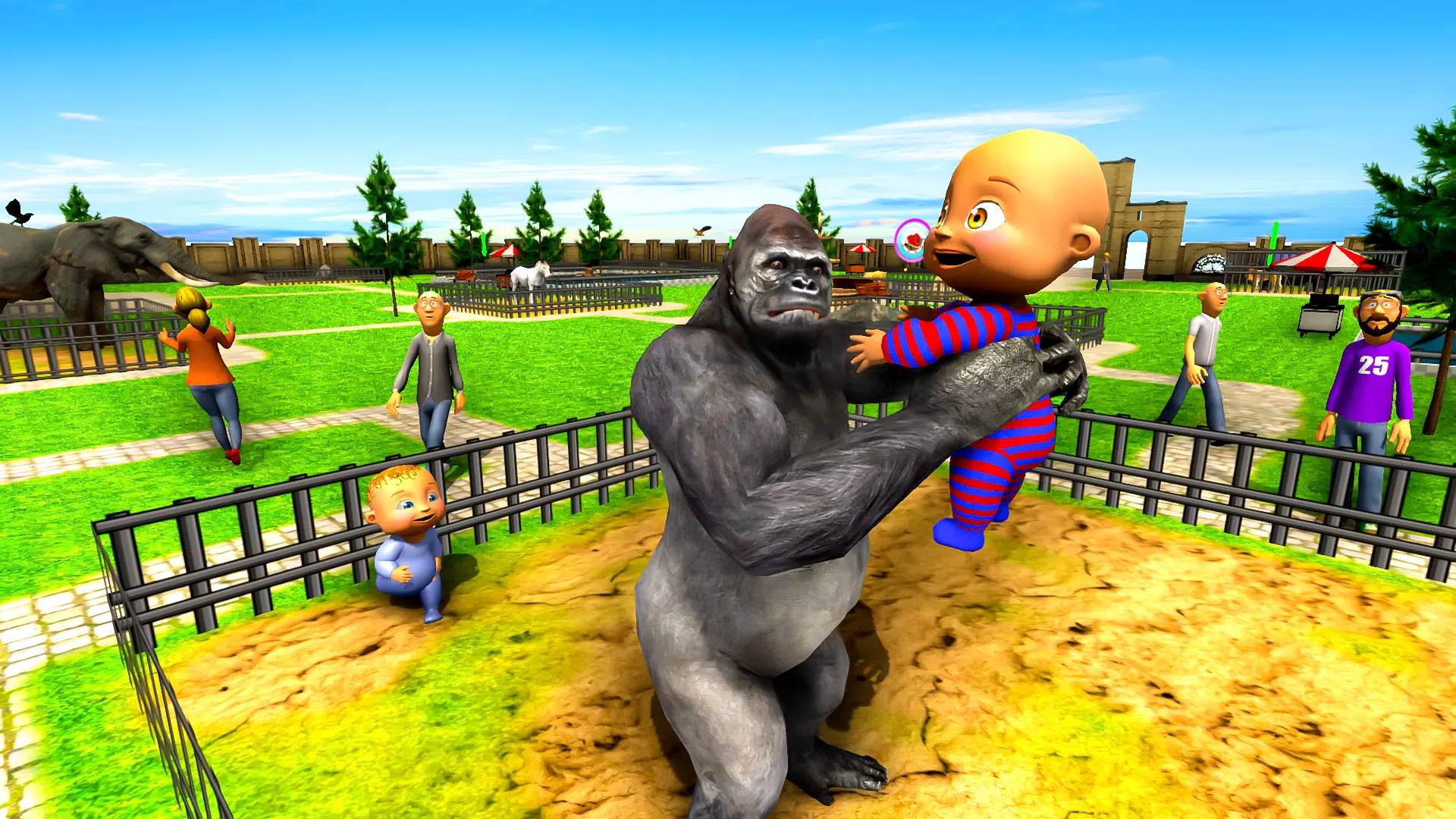 Naughty Baby 3D: Daddy Zoo Fun Capture d'écran 4