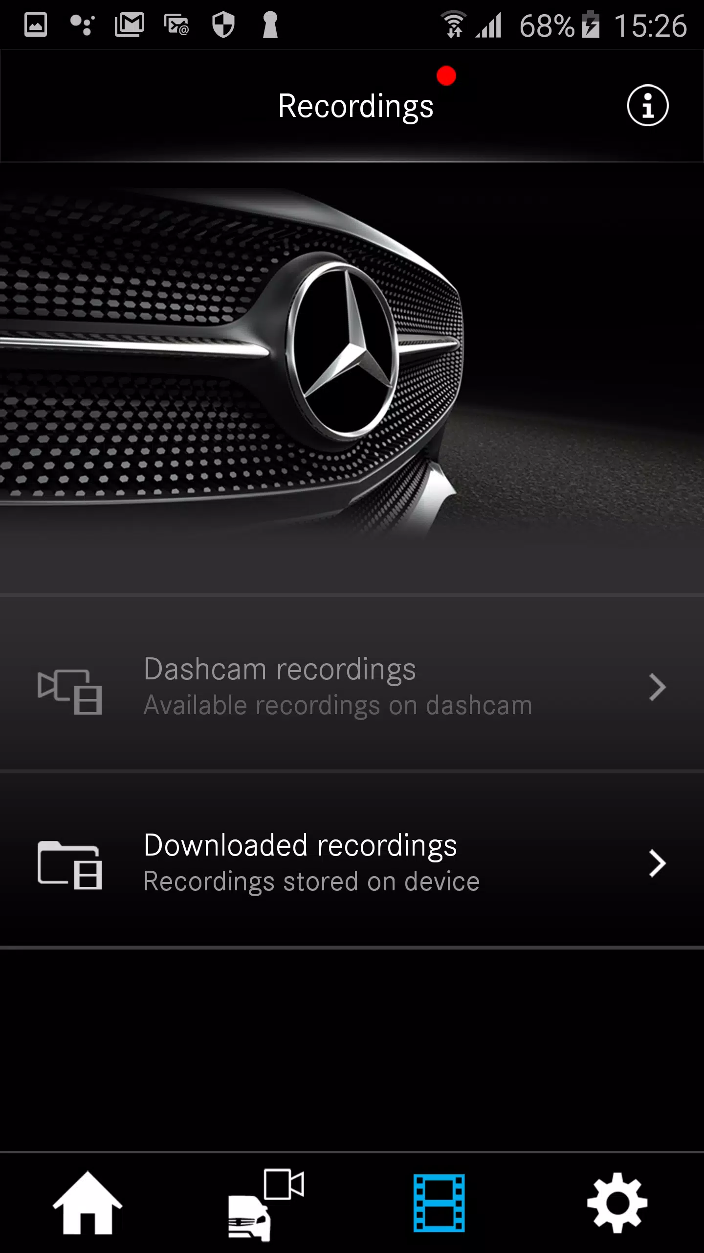 Mercedes-Benz Dashcam Screenshot 2