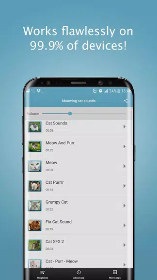 Meowing Cat Sounds Ringtones Capture d'écran 4