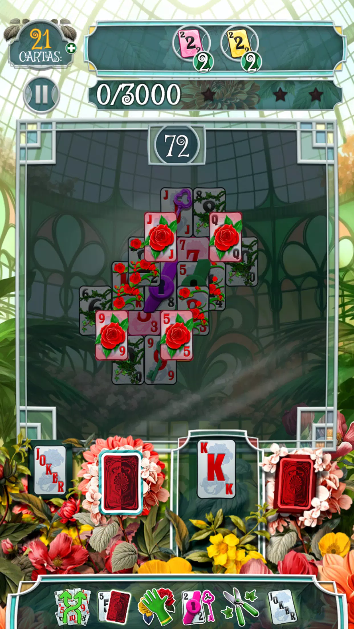 Greenhouse Solitaire TriPeaks Скриншот 4