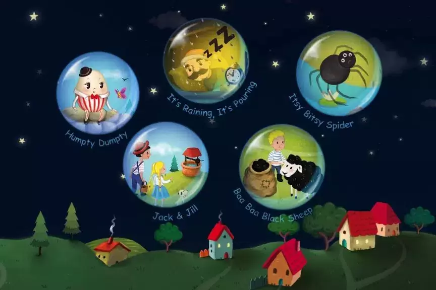 Cute Nursery Rhymes, Poems & Songs For Kids Free Capture d'écran 1