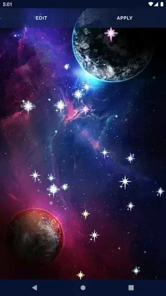 Galaxy Universe Live Wallpaper スクリーンショット 4