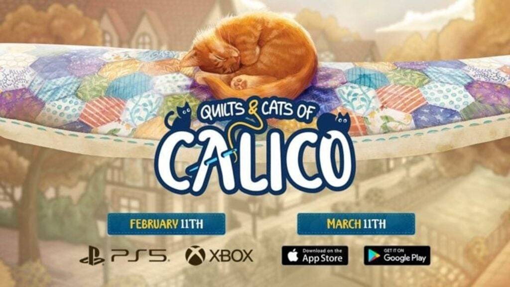 Cozy feline puzzler Quilts और Carts of Calico जल्द ही Android पर आ रहा है!