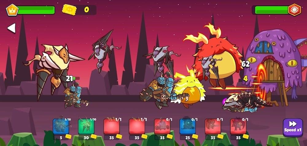 Heroes vs Monsters: Tower War 스크린샷 2