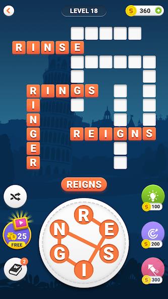 Word Search: Crossword puzzle Mod Captura de pantalla 3