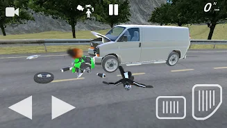 Moto Crash Simulator: Accident स्क्रीनशॉट 2