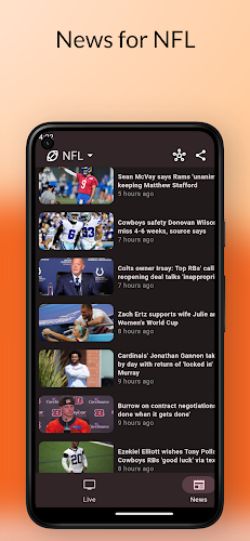 Dofu - NFL Live Streaming Captura de pantalla 1