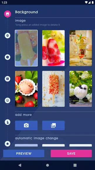 Ice Cream Live Wallpaper Captura de tela 1