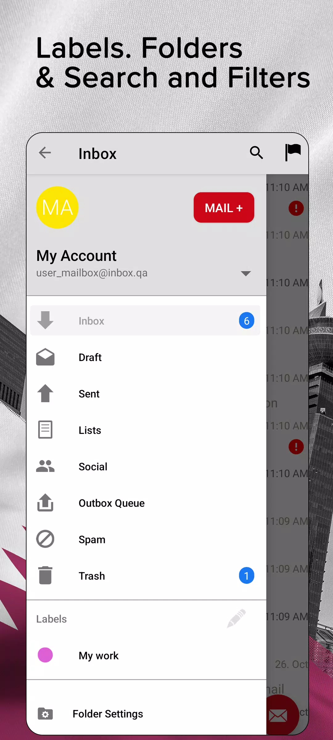Inbox.qa email應用截圖第2張