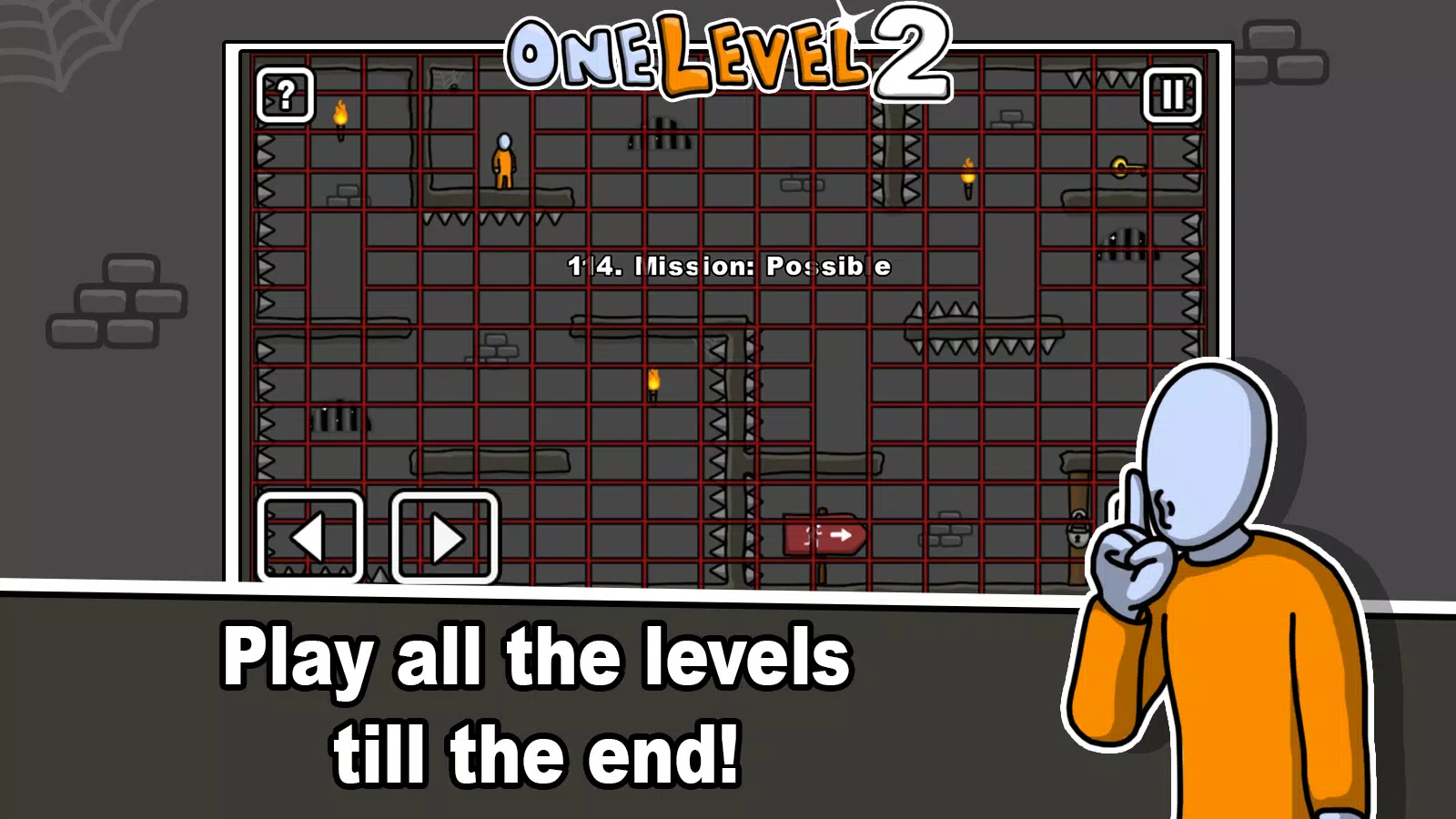 One Level 2 Stickman Jailbreak 스크린샷 4