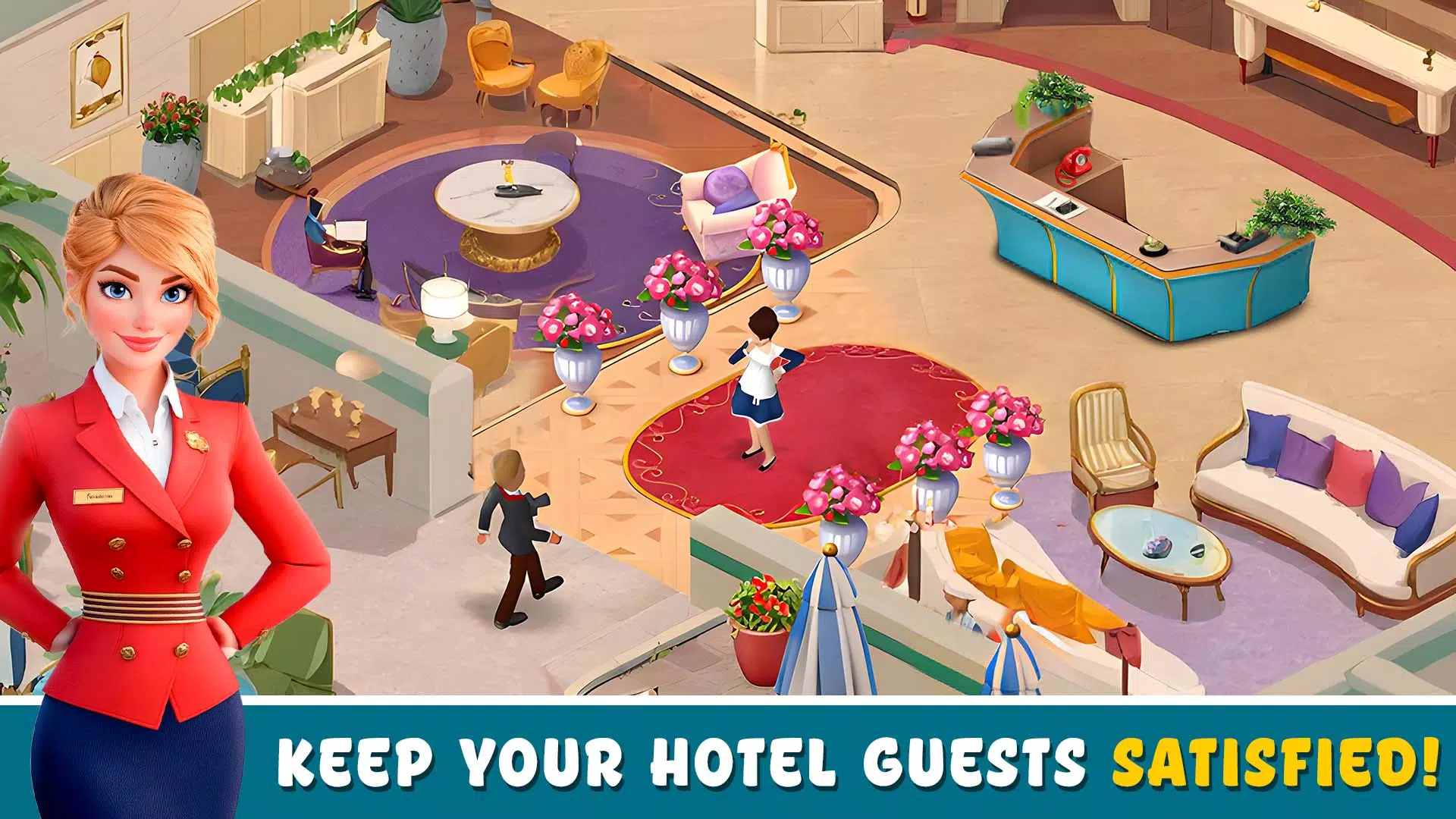 Hotel games: idle hotel tycoon स्क्रीनशॉट 2